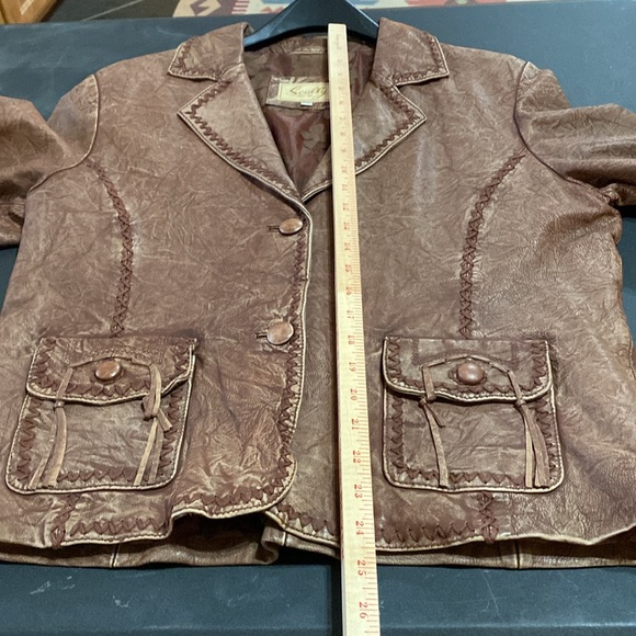 Scully Brown Leather Jacket; Size XXL - Picture 11 of 13